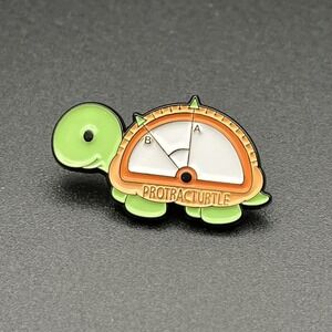 Turtle "Protracturtle" Protractor Cute Enamel Lapel Hat‎ Pin
